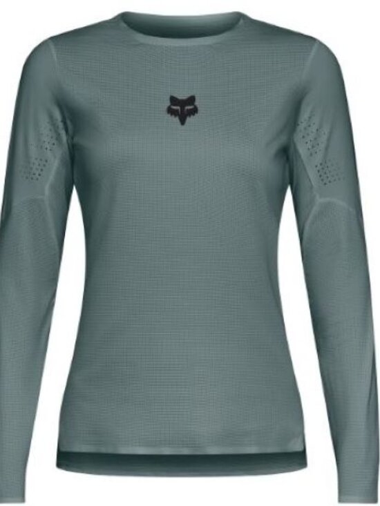 Fox Tops - Fox Women's Flexair Long Sleeve Cycling Jersey Sage Size S New s/tag Retail $105